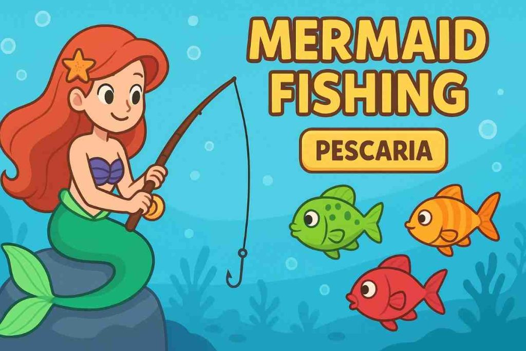 Mermaid Fishing 36D captura criaturas marinhas
